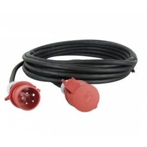 Аренда силового кабеля 380V, CEE 16A/5P — CEE 16A/5P, IP44, 5 м